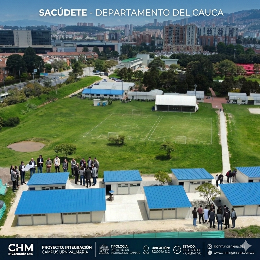 Construcción e instalación de aulas modulares junto el levantamiento topográfico y replanteo